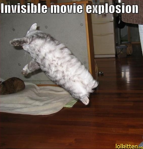 Invisible movie explosion