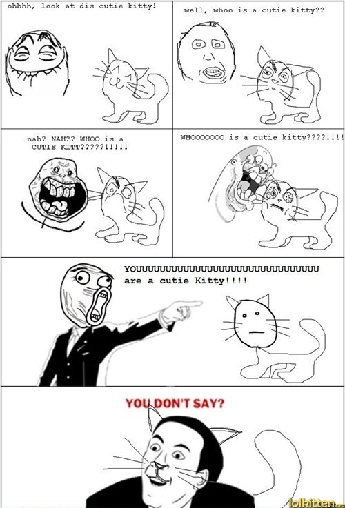 Who is a cute kitty?