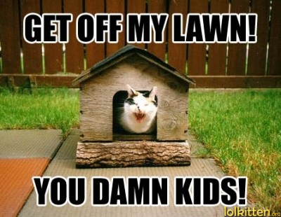 GET OFF MY LAWN! YOU DAMN KIDS!