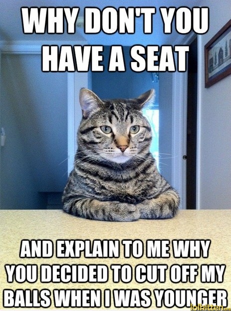 WHY DON'T YOU HAVE A SEAT