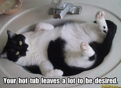 Your hot tub leaves a lot to be desired.