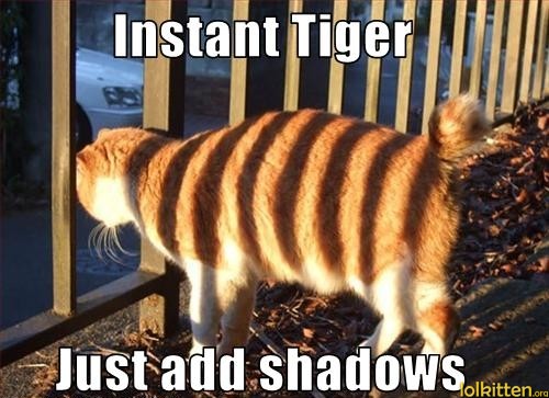 Instant Tiger - Just add shadows