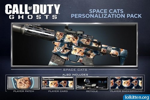 Call of Duty GHOSTS Space Cats Personalization Pack